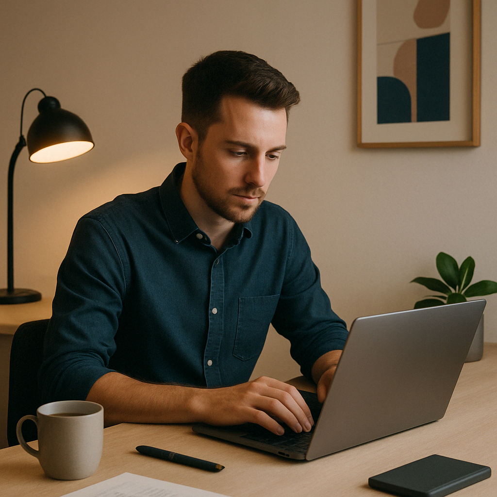 Web Designer Working